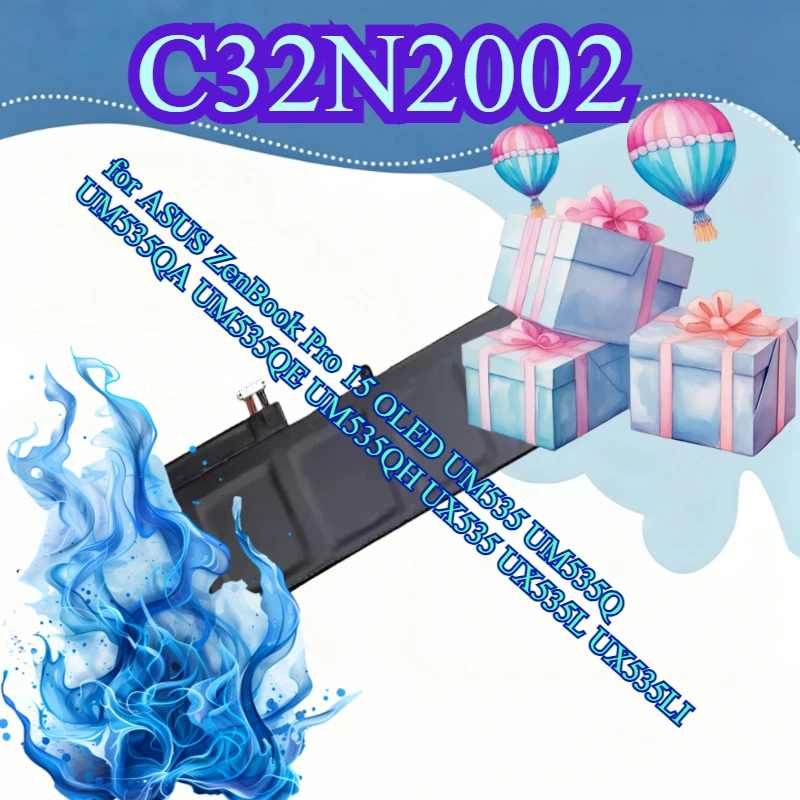 

C32N2002 Laptop Battery for ASUS ZenBook Pro 15 OLED UM535 UM535Q UM535QA UM535QE UM535QH UX535 UX535L UX535LI 11.55V 96Wh