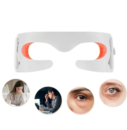 

Portable Eye Massager - Red Light Therapy, Compact Size, Reduce Puffiness & Dark Circles, USB Charging