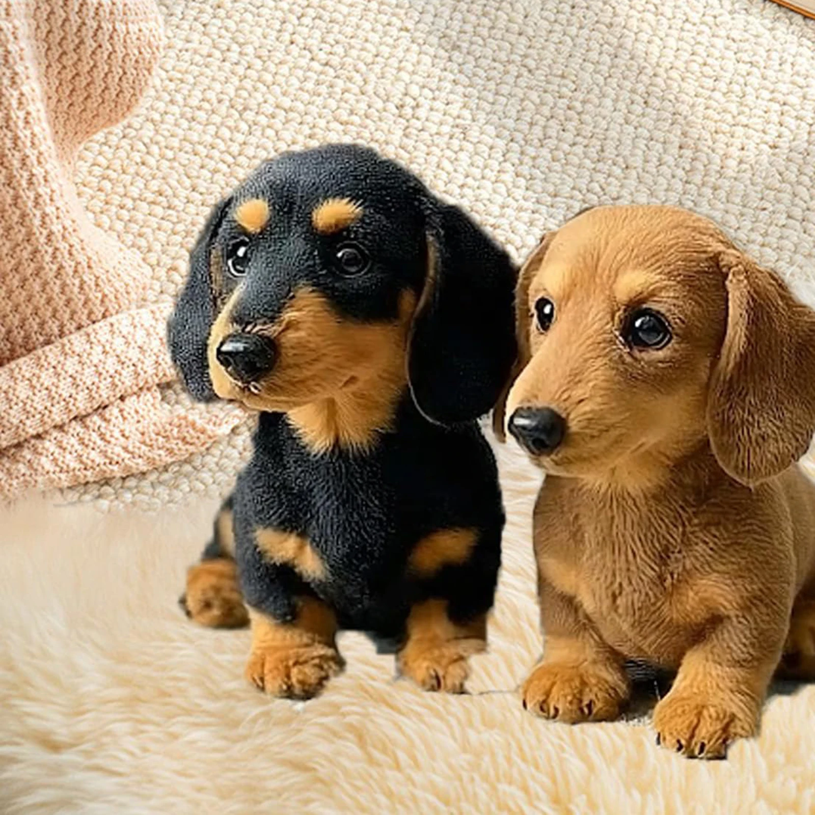 Brinquedo de Pelúcia Dachshund, Almofada de Pelúcia Amiga da Pele para Apoio Emocional, Boneco para Crianças, Decoração de Quarto para Meninos e Meninas