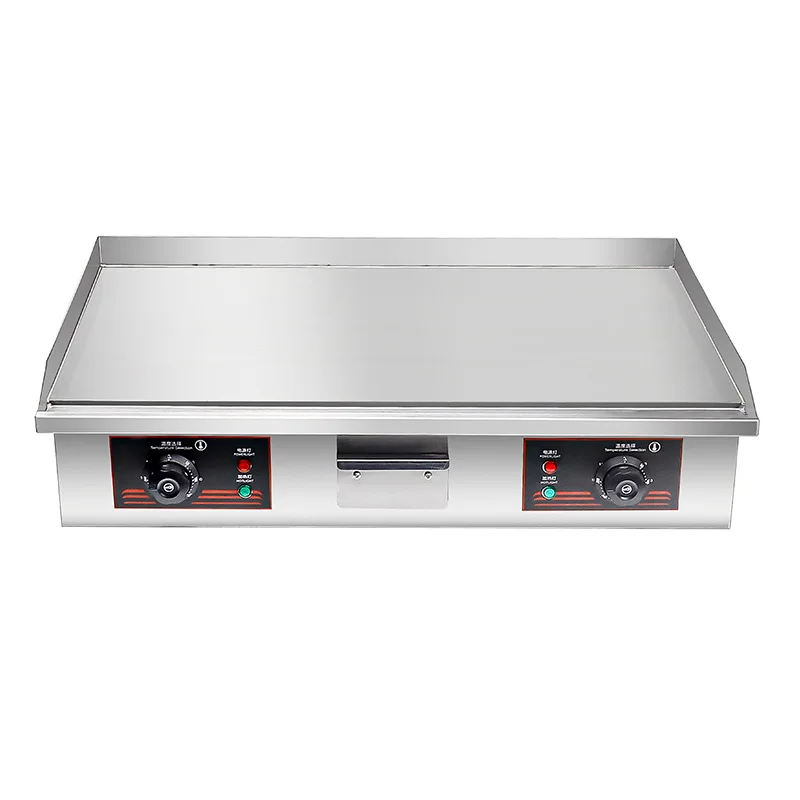 

Электрическая плоская жаровня-гриль, электрическая сковорода для жарки кальмаров, холодной лапши, блинов, электрическая плита-гриль