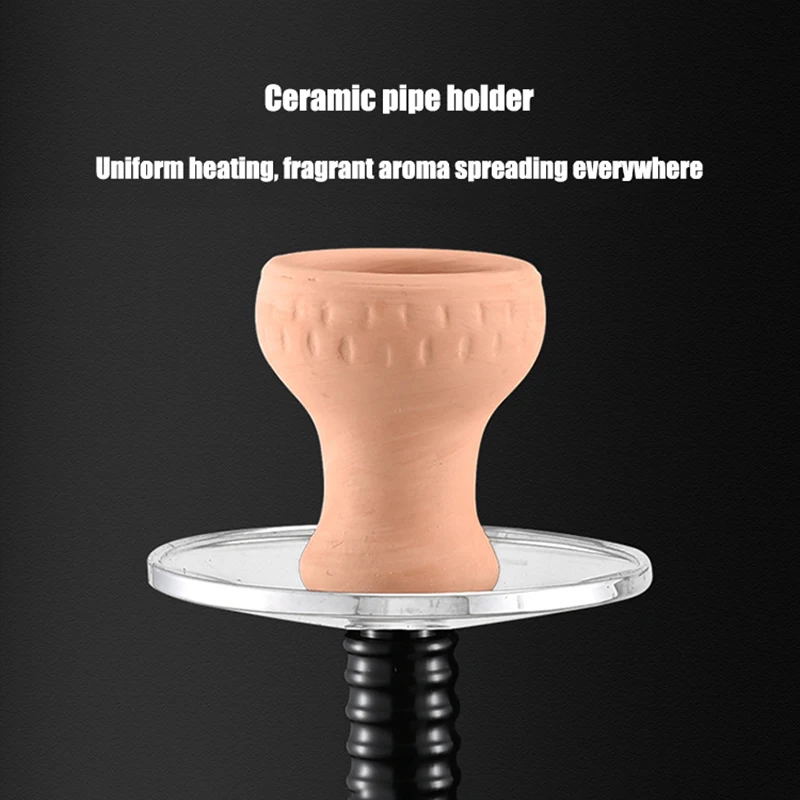 Universal 5-Hole Natural Clay Shisha Bowl Traditional Terracotta Hookah Head Replacement for Narguile Water Pipe PERFECT