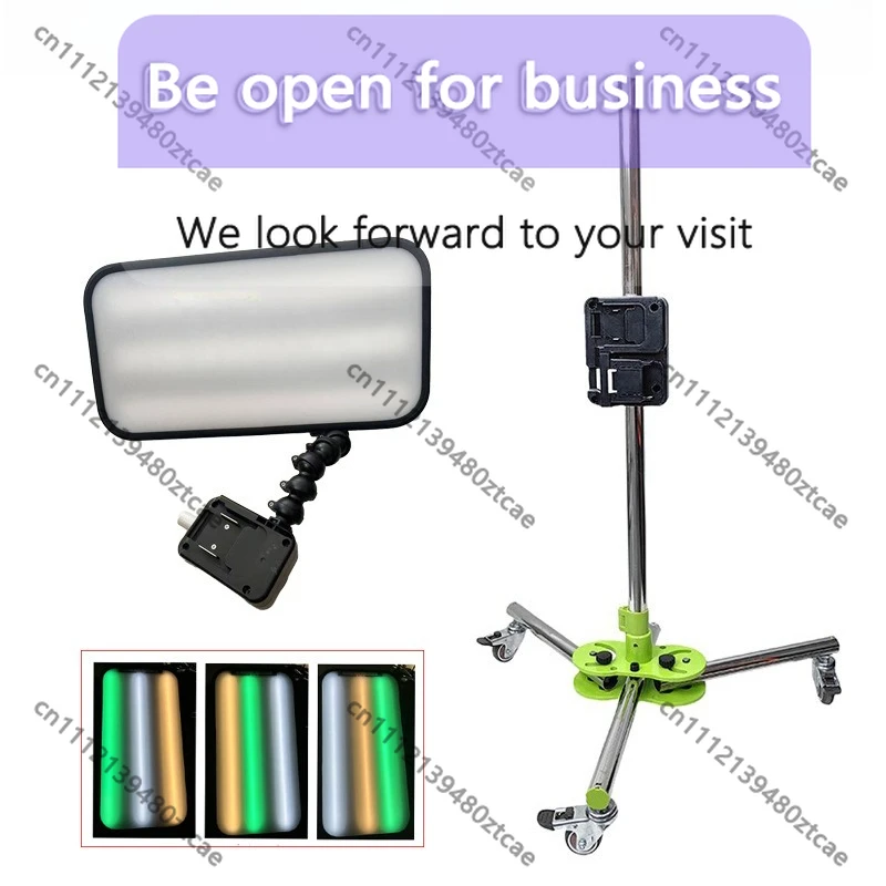 

9-Mode Adjustable LED Battery Light with Wheels for Automotive Dent Pit Detection and Repair