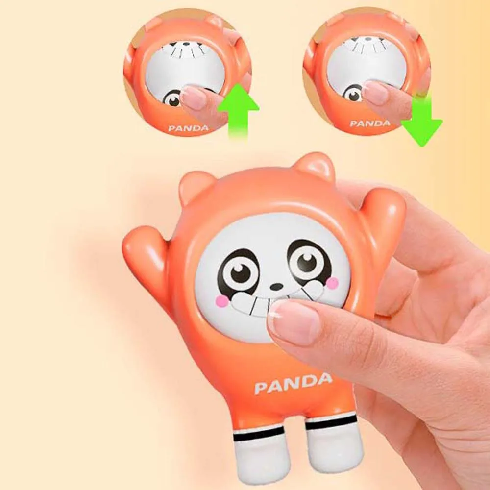 Ugly Doll Cartoon Face Changing Doll Panda Cartoon Panda Face Makeup Toy DIY Crafts Pendant Face Changing Toy Student