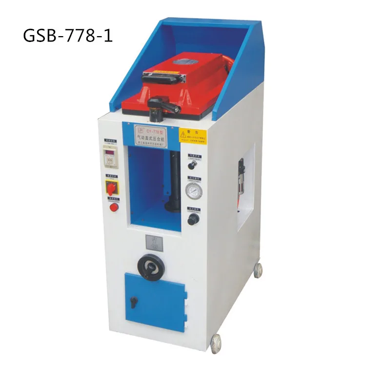 GSB-778-1-2-3-4 automatic manual single double heads cover type sole press sole laminating machine  footwear machine