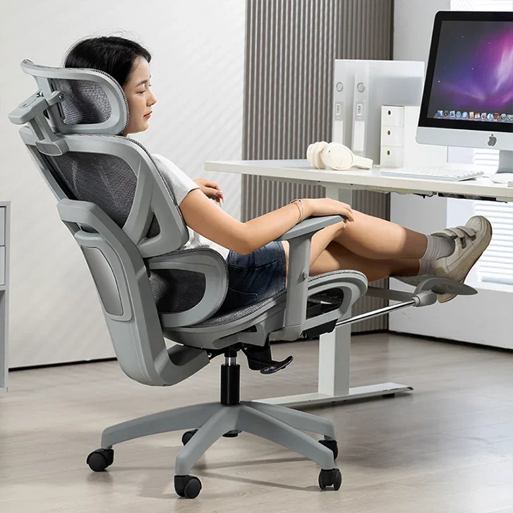 2026 Hot Sale Ergonomic Modern Staff Swivel Computer Breathable Adjustable Headrest Backrest Mesh Fabric Ergonomic Office Chair
