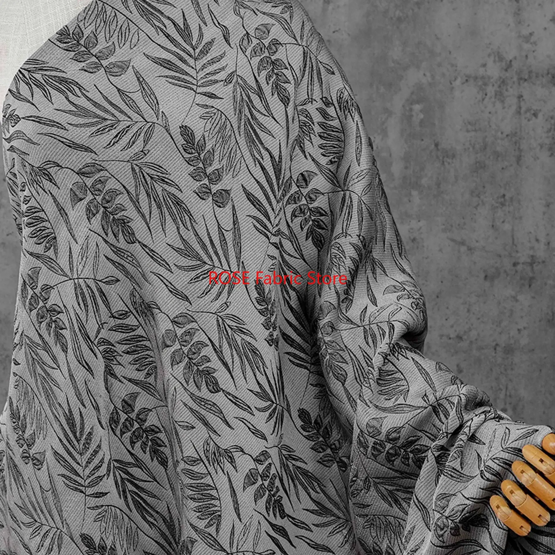 

1-метровая простая рельефная жаккардовая ткань в стиле ретро, костюм, жилет, наволочка, декоративная швейная ткань ручной работы