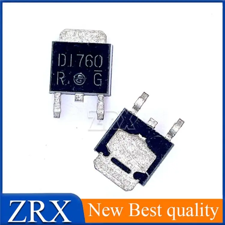 5Pcs/Lot New Original D1760 Sd1760 Patch 2 Triode TO-252 Integrated circuit Triode In Stock