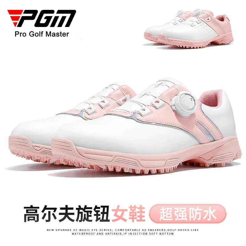 PGM zapatos de Golf para mujer, zapatillas deportivas informales para mujer, cordones rápidos, microfibra, impermeables, antideslizantes, XZ297/XZ298, venta al por mayor