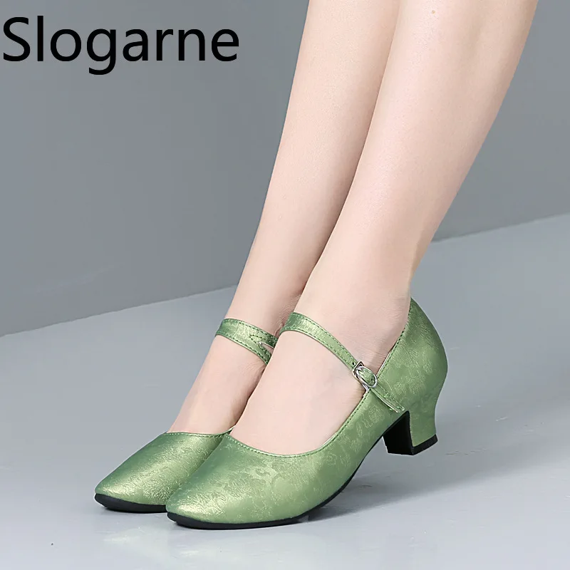 Women Ballroom Dance Shoes Woman Soft PU Leahter Modern Latin Shoes Salsa Jazz Waltz Tango Dancing Shoes Dance Sandals Footwear