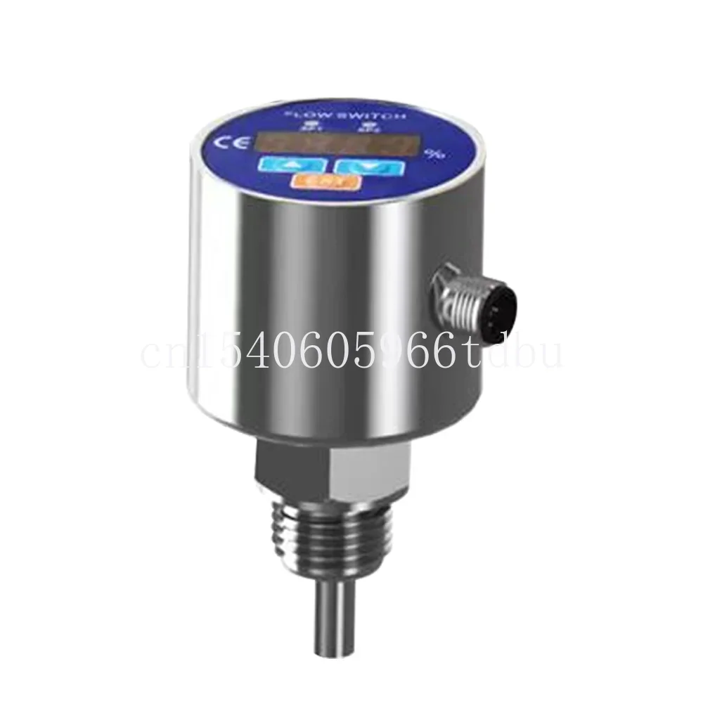 

For Water Air Oil Electronic Thermal Flow Switch 4-20mA Output Water Flow Switch