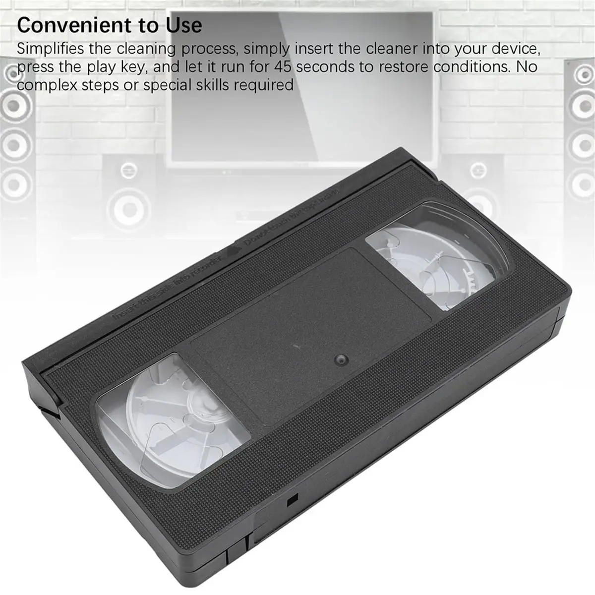 A86G NEW VCR Head Cleaner VCR Head Cleaner Reusable Video Player Head Cleaning Tool Dry Technology No Fluid Required