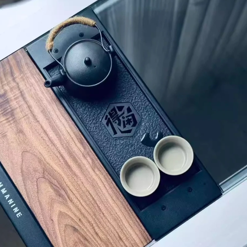 

Настольная доска, поднос для чая, роскошные высококачественные китайские необычные подносы для чая, легкие подносы для слива воды, кемпинг