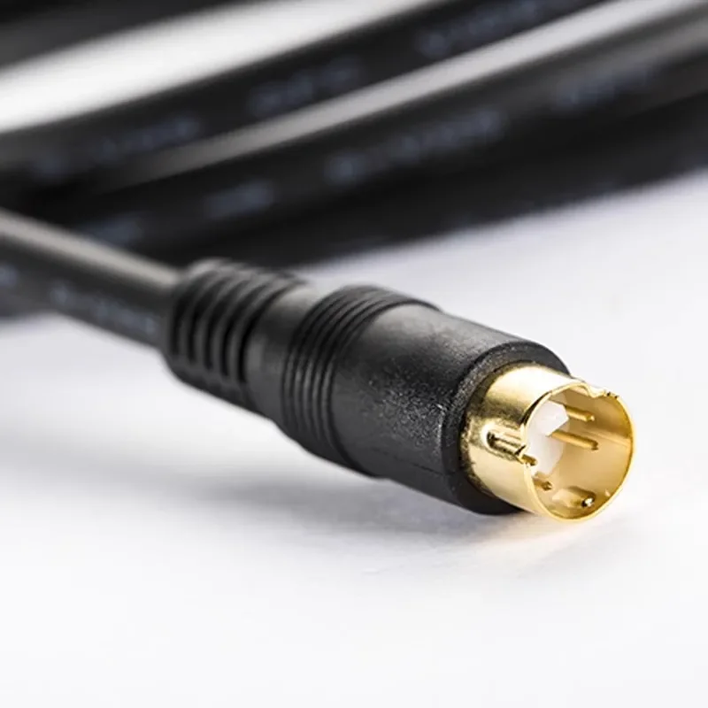 S-terminal video cable 4-pin S-Video workstation connected to computer capture card signal cable