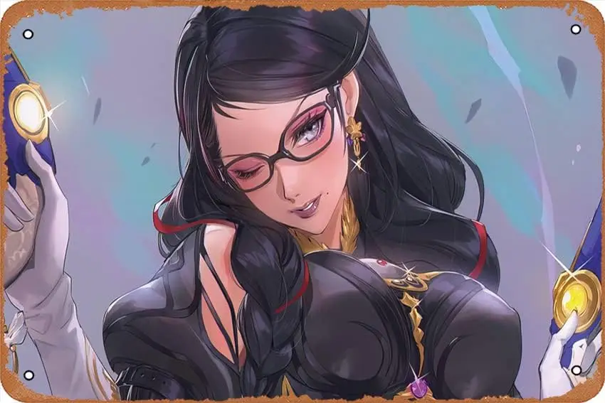 Bayonetta 3 Game Art 4K #3471c Game Poster Metal Tin Signs Modern Wall Decoration for Bedroom Office Home Wall Home Room 8x