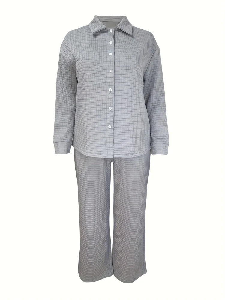 Wmstar broeksets groothandel plus size casual comfortabele losse tweedelige set rits top en broek bijpassende dropshopping