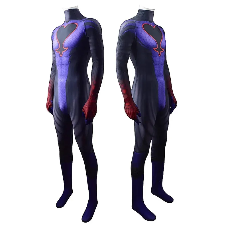 

CyKingdom Hearts Replica Riku Costume Cosplay Spandex Halloween Costume Kingdom Hearts Superhero Zentai Bodysuit Adult Kids
