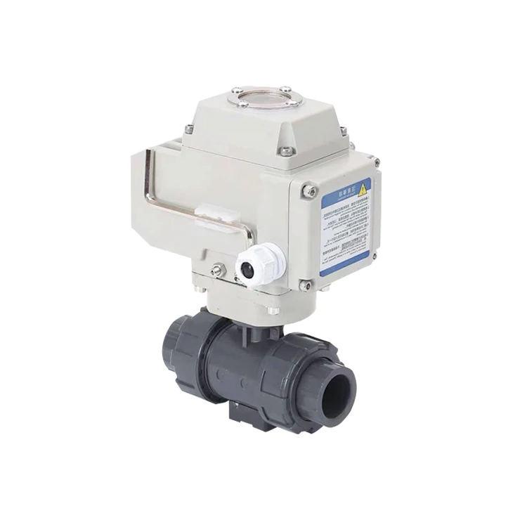 

Cost Effectice Price Double True Union Motorized Plastic UPVC Electric Actuated Ball Valve