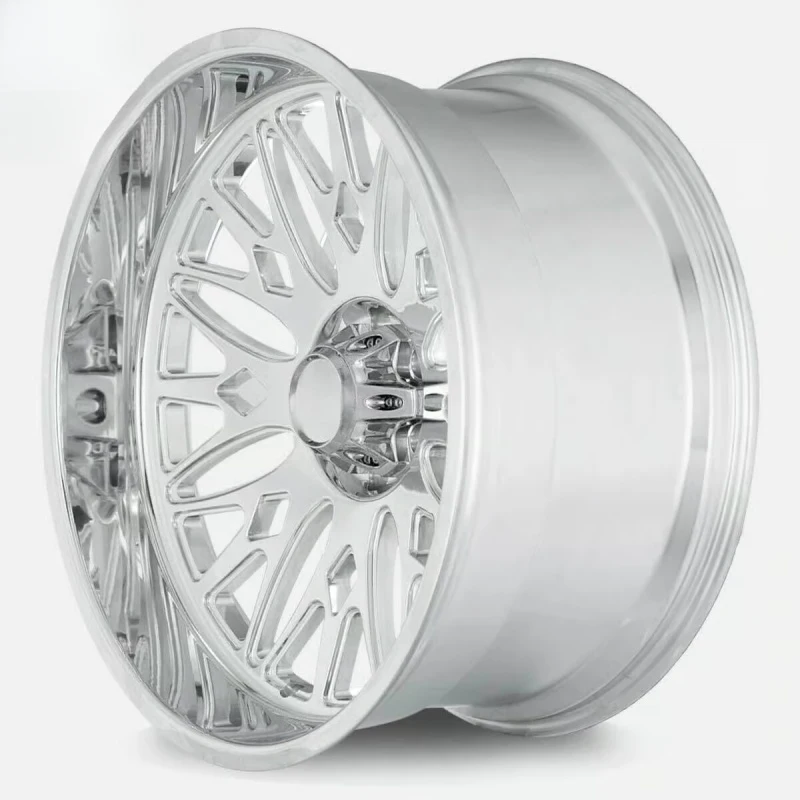 

20 22 24 26 28Inch Forged Alloy Wheels Polished Chrome Rims 6x139.7 with Floating Caps