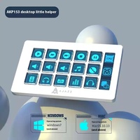 Ajazz Akp153 Desktop Assistant Console Panel Controller Programmable Shortcut Keys Silk Slide Touch Custom Lcd Inclined Plane