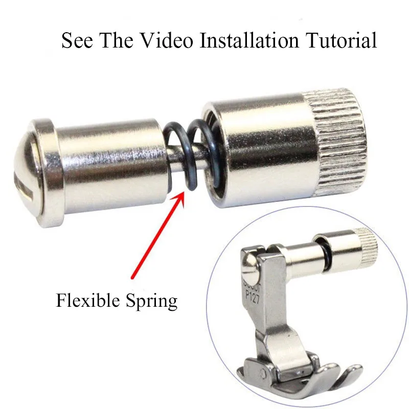 5 PCS Presser Foot Quick Change Screw Device Fit Industrial Lockstich Sewing Machine Parts Instant Clamp Spring Easy Feet Holder