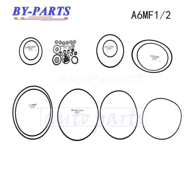 Automatic Transmission A6MF1/A6MF2 Rubber Ring Bag Sealing Parts Repair Kit Car Accessories  K260A