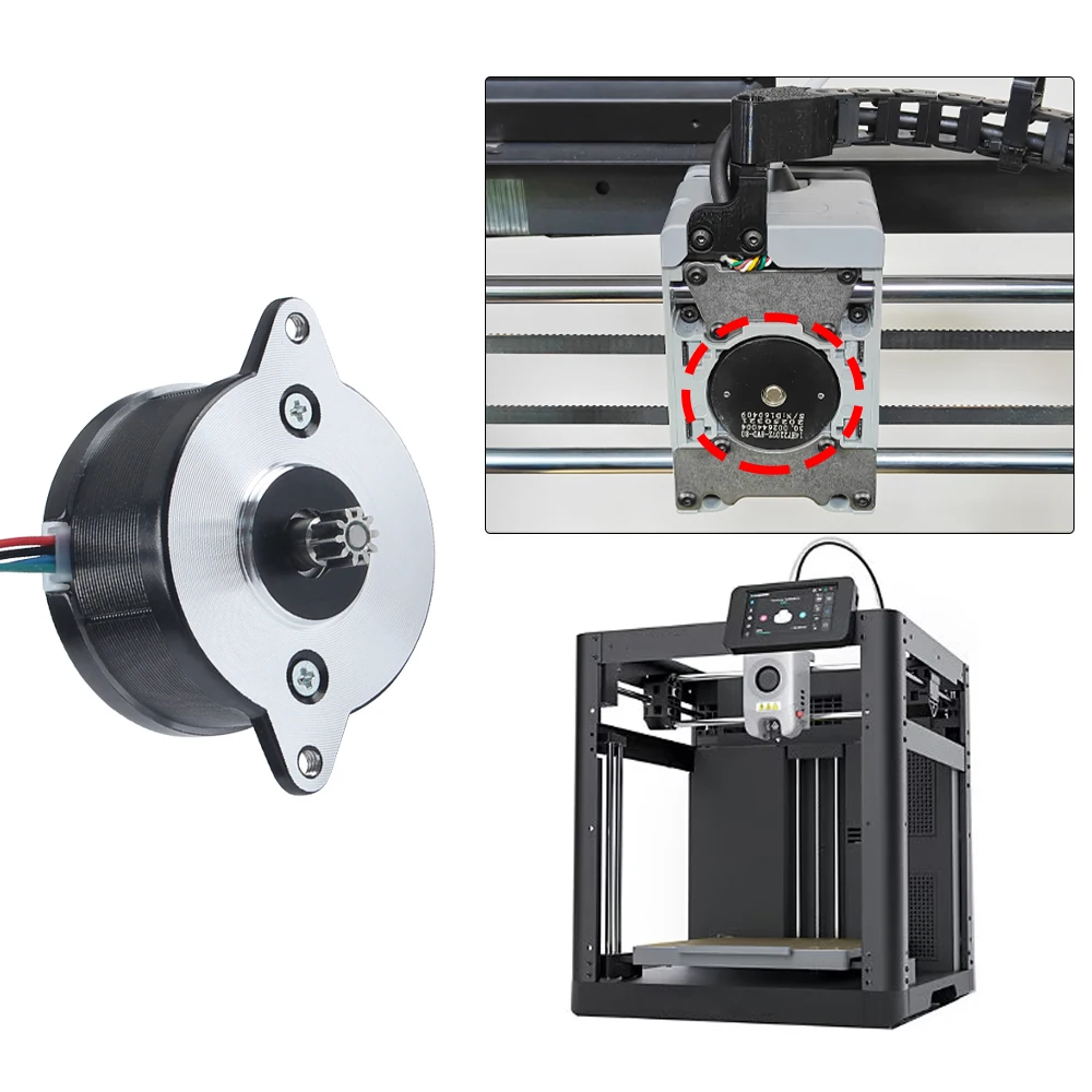 Silnik krokowy ekstrudera Flashforge Adventurer 5M, odporny na wysokie temperatury i cichy, do części drukarek 3D. — zdjęcie produktu 2