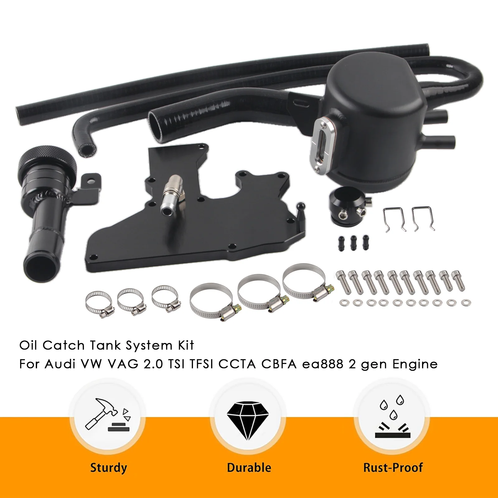Oil Catch Tank System Kit For Audi VW VAG 2.0 TSI TFSI CCTA CBFA ea888 2 gen Engine