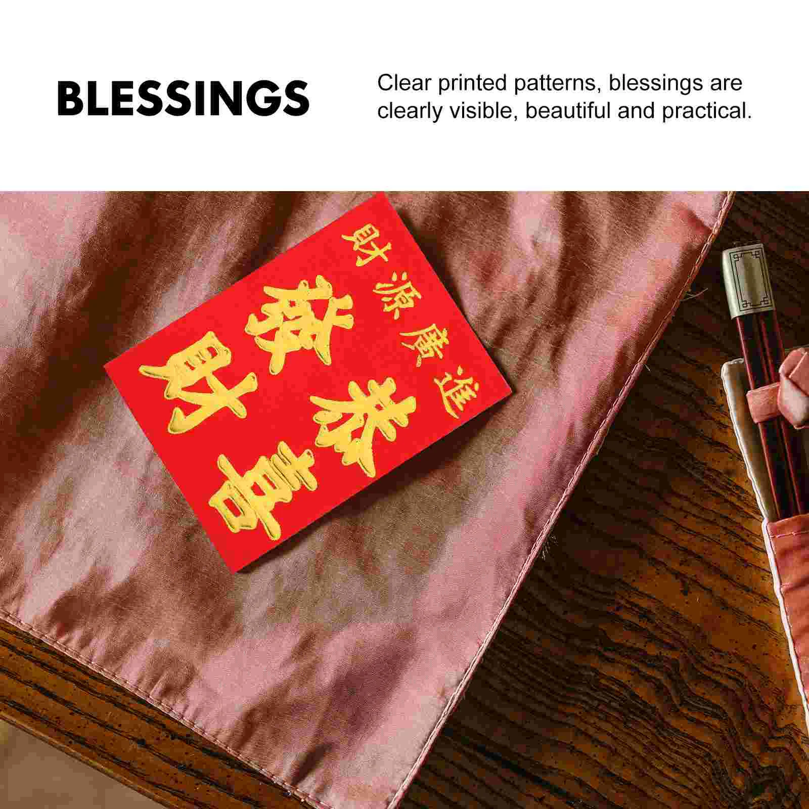 160 Pcs New Year Red Envelope Lunar Money Pocket Gift Giving Envelopes Traditional Paper Packet Festive Coated Packets