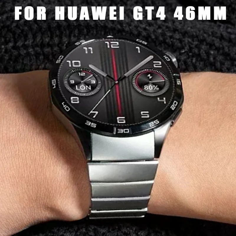 

Luxury Exclusive Strap for Huawei Watch GT4 46mm 22mm Stainless Steel Band Correa Quick Release Quick Fit Men's Style Bracelet
