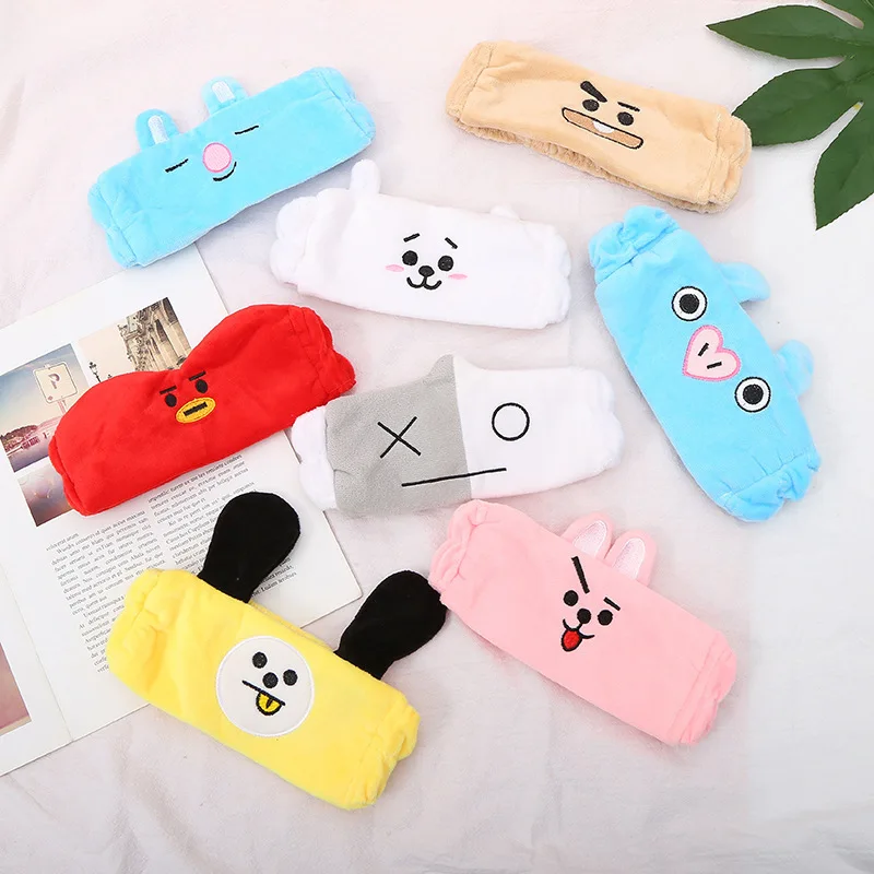 Kawaii BT21ed New Ear Band Anime Cute Cartoon Creative Hair Band Fashion Hair Accessories Headdress Birthday Gift