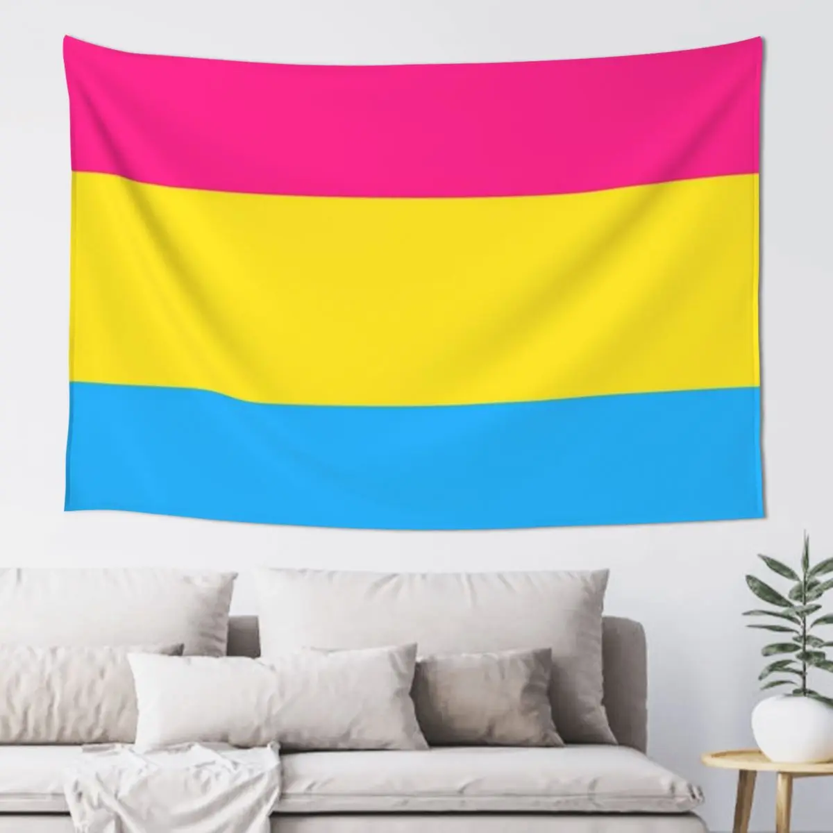 Pansexual Pride Flag LGBTQ Tapestry Wall Deco Bedroom Decor Aesthetic Tapestry