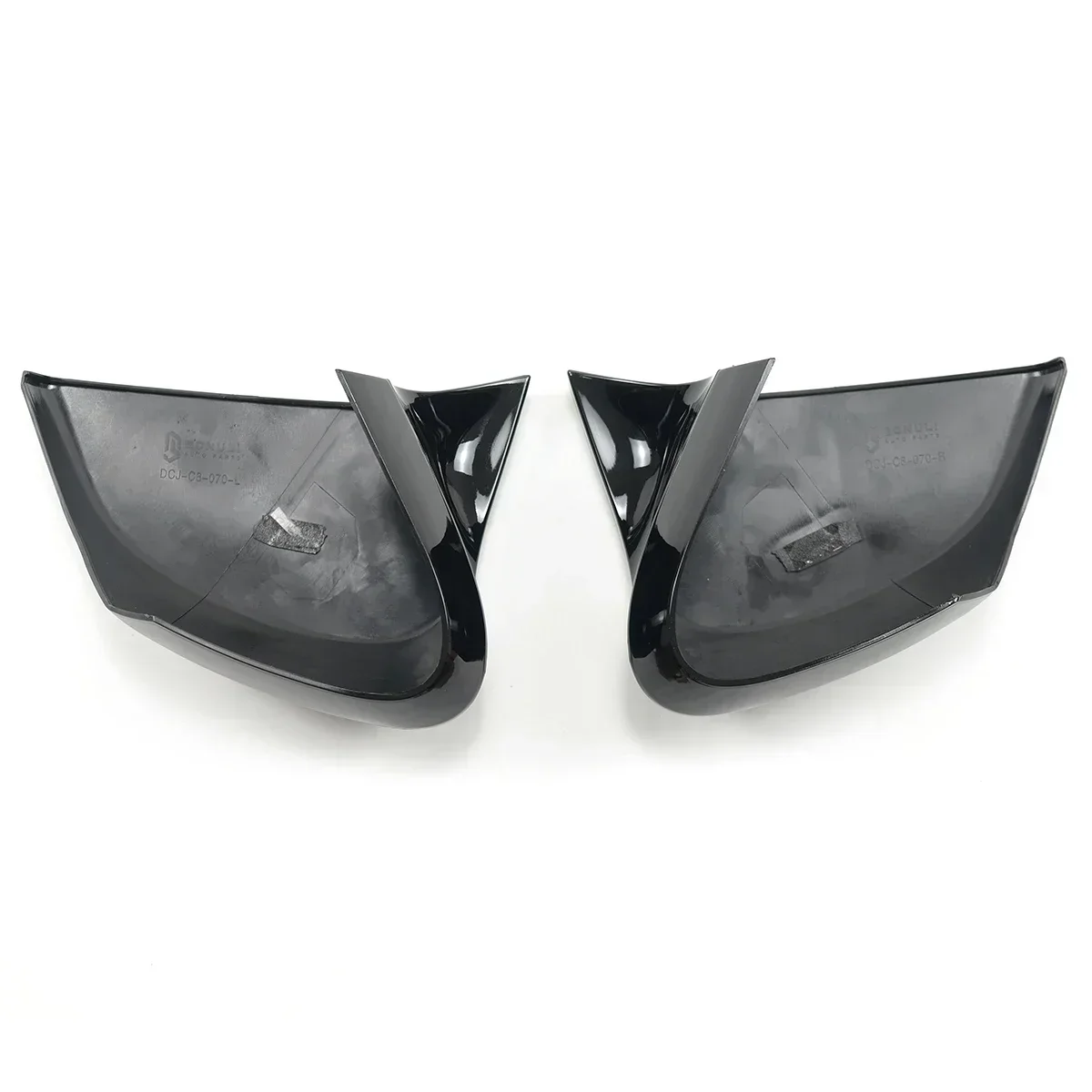 For chevrolet Corvette C8 2020-2023 A Pair Rearview Side Mirror Trim Cover Car Accessories Glossy Black Carbon Fiber Look