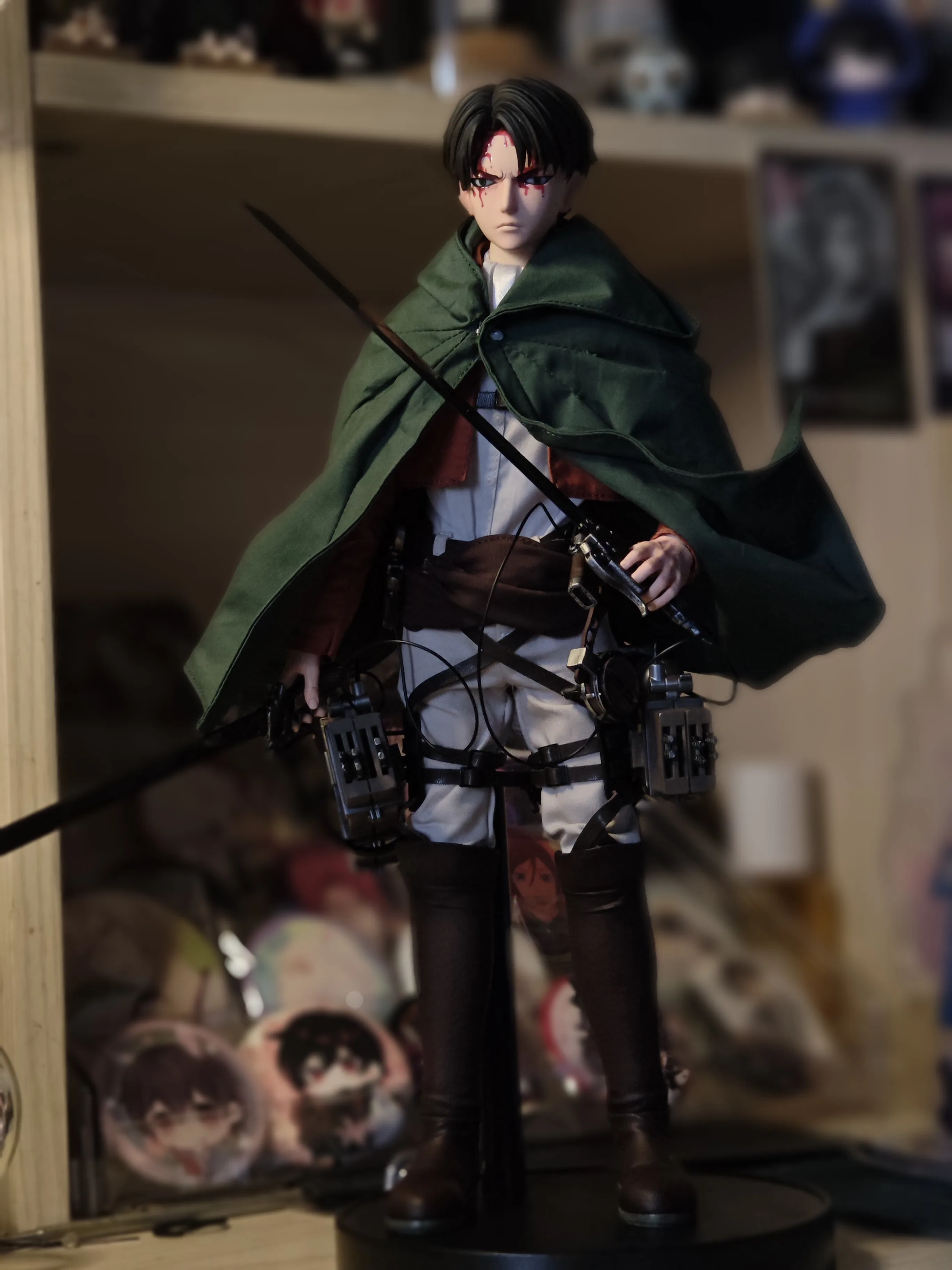 W magazynie oryginalne oryginalne zabawki YIBO Niren Studio 1/6 YB-R2013 A/B Levi Ackerman żołnierz szef Model postaci zabawka