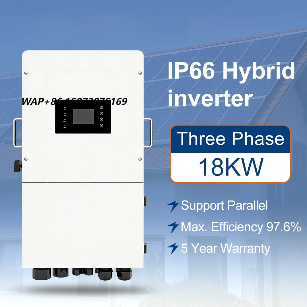 IP65 220V 230V 240V 380V 400V 18000W 18KVA Pure Sine Wave Certified Solar Hybrid Inverter