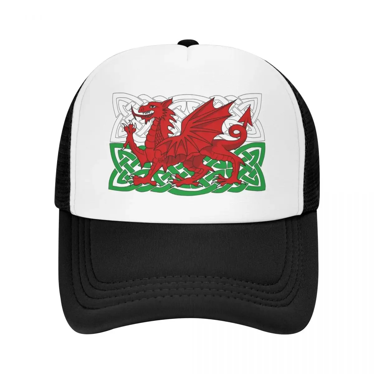 Y Ddraig Goch Baseball Cap Sports Cap Big Size Hat Fashion Beach Golf Hat Man Mens Women's