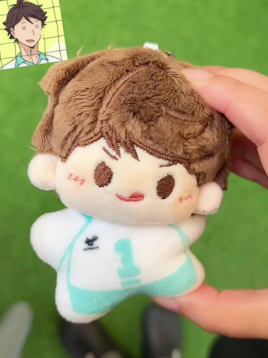 

Anime Haikyuu!! Oikawa KeychainTooru Plush Doll Pendant Collectible ornaments Fans Gifts