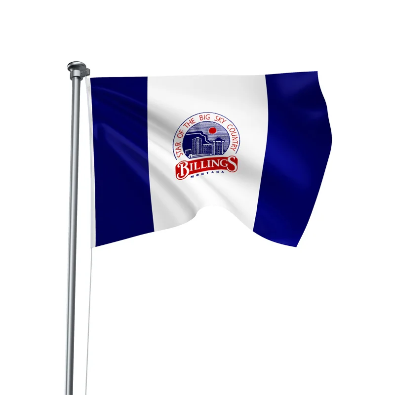 Aertemisi 5' x 3' Billings Montana Flag Banner 150cm x 90cm