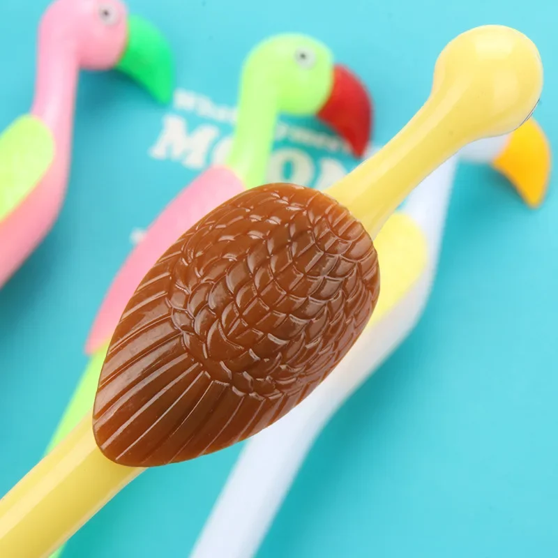 

50 шт., креативные канцелярские принадлежности с героями мультфильмов, милая гелевая ручка с фламинго, подарок для студентов, призы, ручка для подписи, черная водяная ручка 0,5 мм