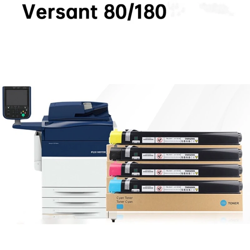 4PCS Toner Cartridge Compatible for Xerox Versant 80 180 280 V80 V180 V280 Press 2100 006R01642 006R01643 006R01644 006R01645