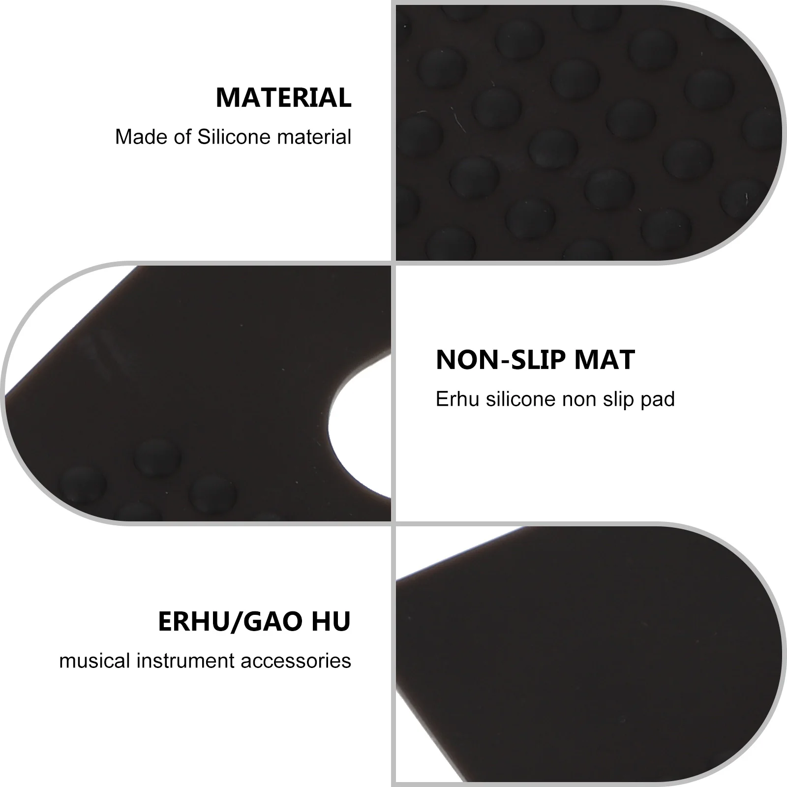 

Silicone Anti-Skid Erhu Wear-Resistant Erhu Anti-Slip Supply Wear-Resistant Work Mat Non-Slip Mat For Musical Instrument