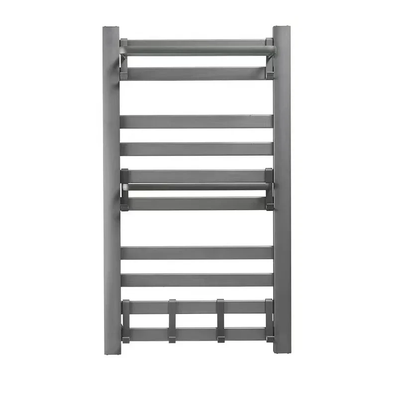 New Design Intelligent Control Dryer Electric Black Heated Towel Rack