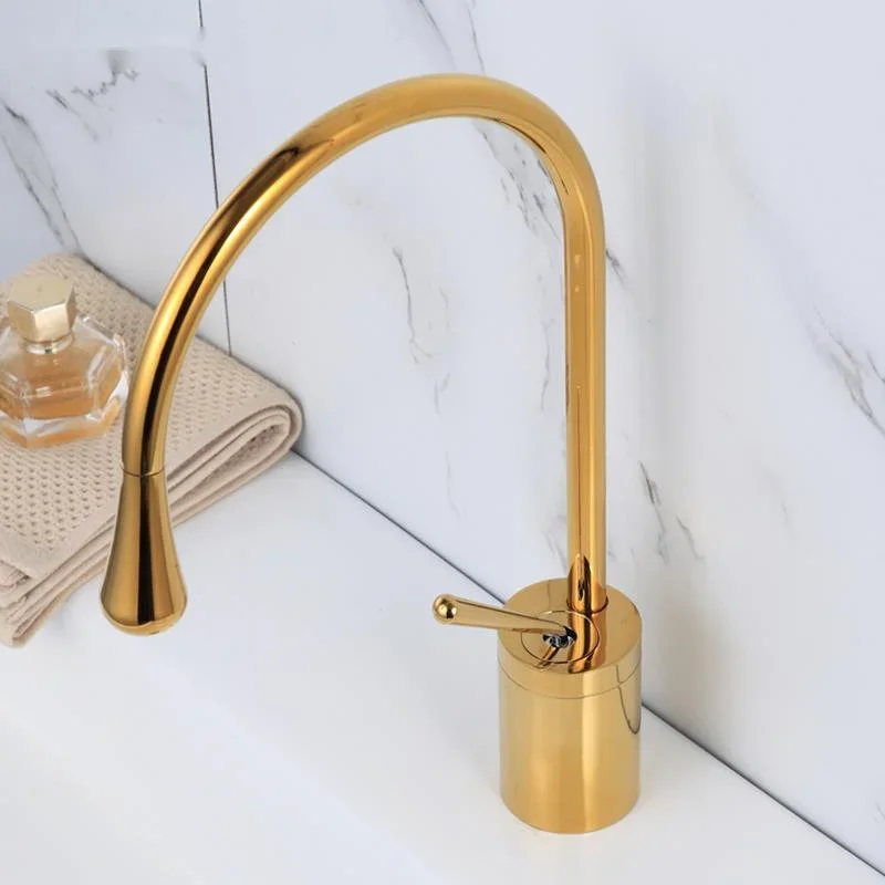 Allcopper Nordic Faucet Light Luxury Simple Washbasin Mixer Rotation Frap Bathroom Cold And Hot Bath Mixer