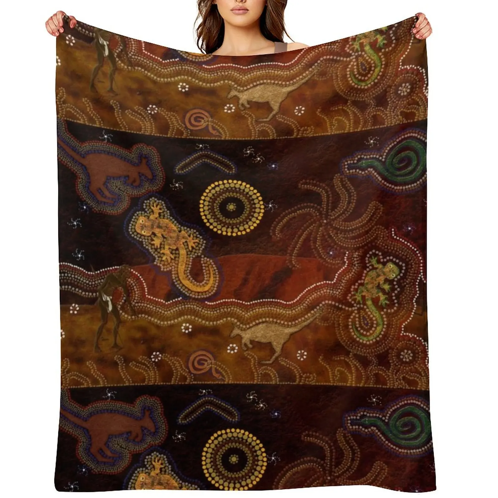 

Desert Heat (Australian Outback Art) Throw Blanket halloween sofa bed Blankets For Sofas Nap Blankets