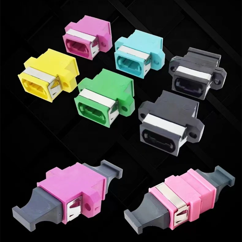 Adaptador de fibra mpo mtp up-up up-down sm mm acoplador de fibra óptica mpo ftth conector qualidade fábrica elink 10 peças