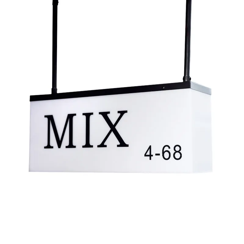 

Двусторонняя подвесная акриловая световая вывеска для магазина женской одежды, кофейни, чайной, рекламный щит для двери, индивидуальный дизайн