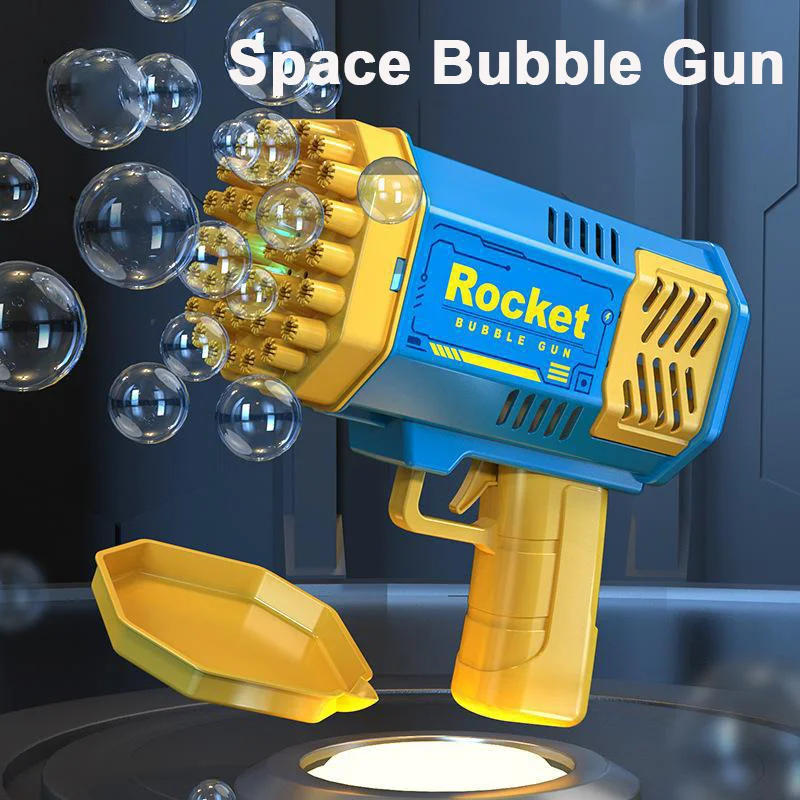 69 Hole Space Bubble Gun Electric Automatic Portable Handheld Toy for Outdoor Play Party Birthday Gift Bubble Blowing Toy