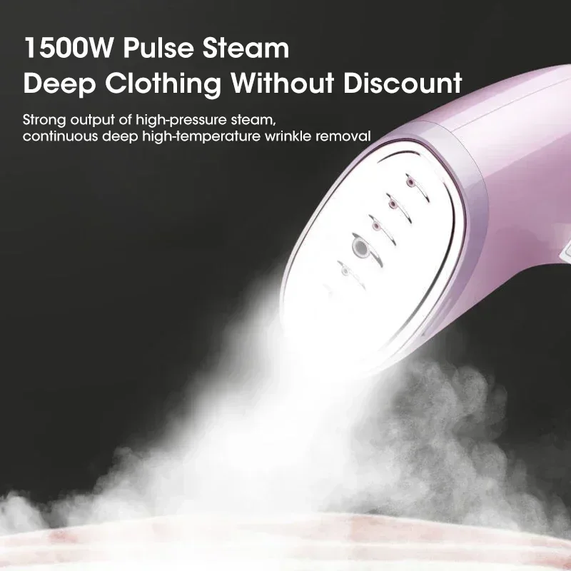 Portable 1500W Handheld Garment Steamer For Clothes 330ml Household Fabric Small Electric Steam Iron Machine For Home Travel Use image 4