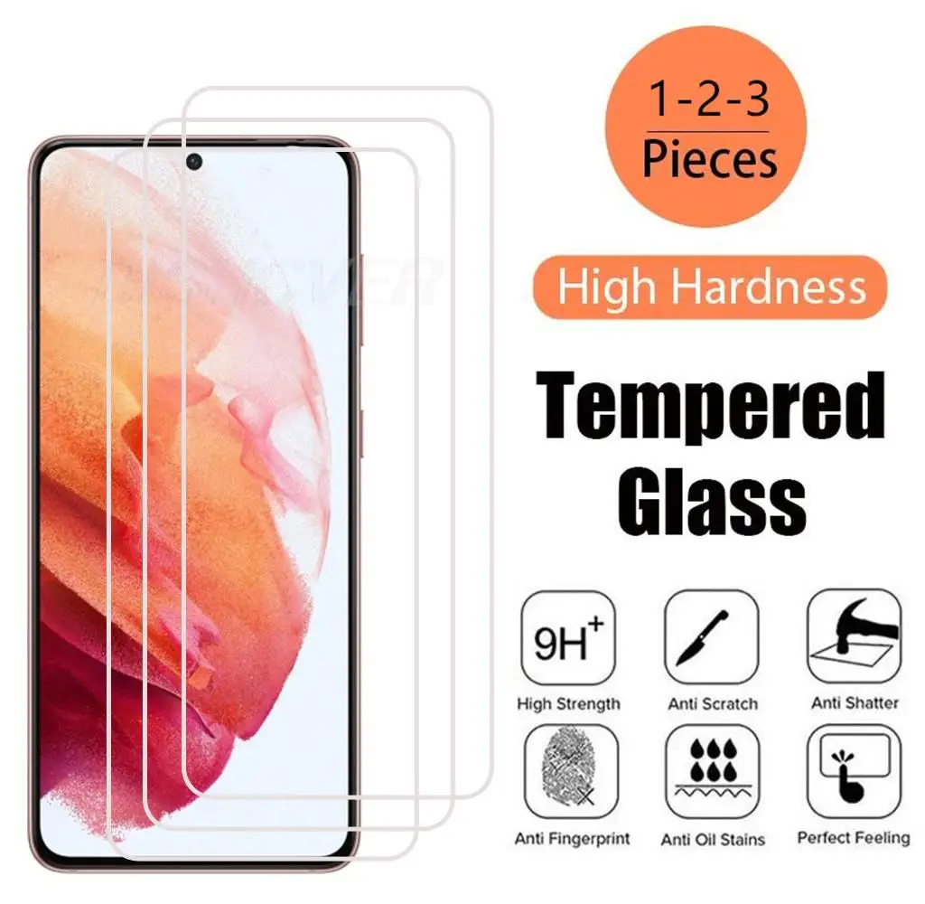 For Samsung Galaxy S21 5G Tempered Glass Protective SM-G991B G991U G991U1 G991W G991N 6.2INCH Screen Protector Phone Cover Film