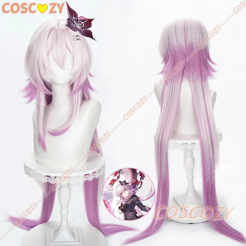 طوال الليل 7 مارس تأثيري حلي شعر مستعار هونكاي ستار السكك الحديدية فستان أغطية الرأس غامض الأجنبي ضيف حفلة الهالوين النساء الفتيات كوس