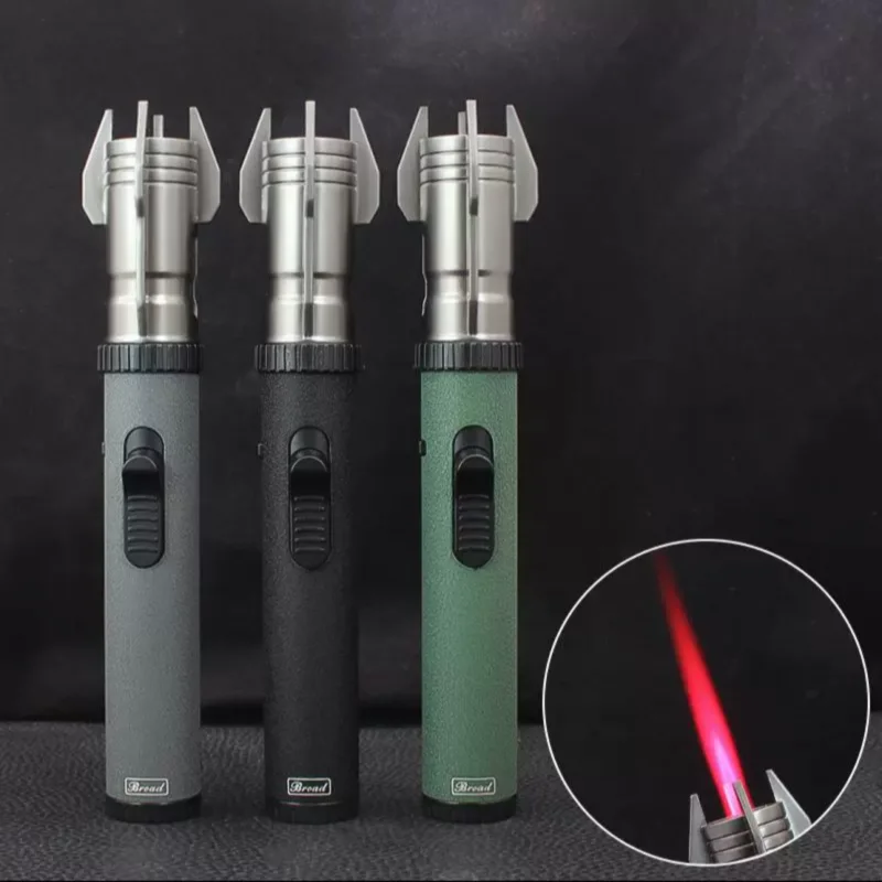 

New Metal High Firepower Inflatable Lighter Outdoor 360 ° Windproof Turbine Torch Spray Gun Barbecue Welding Cigar Lighter